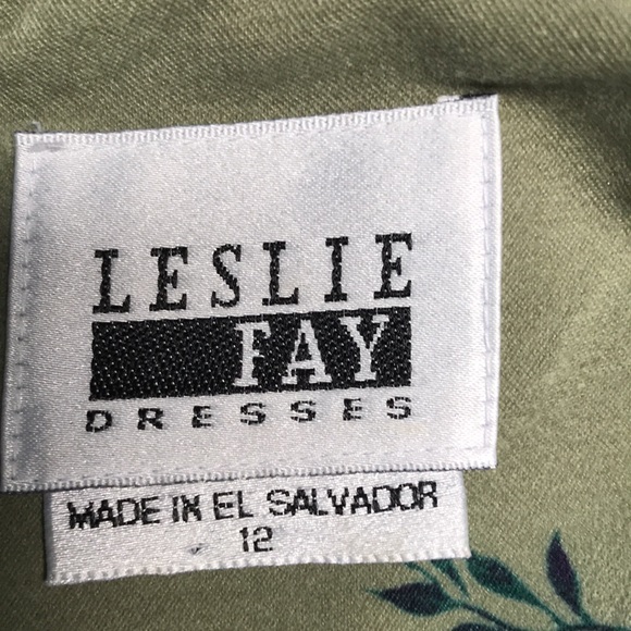 Leslie Fay stylish green and blue button-up jacket w/detailed skirts size 12 - Picture 7 of 8